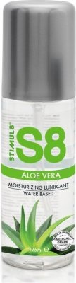 Лубрикант на водной основе S8 Aloe Vera Lube - 125 мл. Премиальная смазка, основным компонентом которой является алоэ вера. Идеальна для тех, кто ищет максимально безопасную тела смазку, которая не будет раздражать даже самую чувствительную кожу. Лубрикант великолепно скользит и долго не высыхает. Алоэ вера известно своими увлажняющими свойствами, поэтому продукт хорошо подойдет для сухой кожи и тех, у кого мало или вовсе отсутствует естественная смазка. На водной основе. Содержит только натуральные компоненты. Без сульфатов, парабенов, глютена, красителей, фталатов. Продукт, одобренный медициной. Не нарушает pH-баланс. Подходит для чувствительной кожи. Идеально увлажняет. Совместима с любыми презервативами и секс-игрушками. Страна: Нидерланды. Объем: 125 мл.