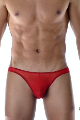 Красные мужские трусы-слипы из полупрозрачного материала Красные мужские трусы-слипы из полупрозрачного материала. Страна: Турция. Материал: 95% полиэстер, 5% эластан.