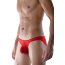Красные мужские трусы-слипы из полупрозрачного материала - Красные мужские трусы-слипы из полупрозрачного материала