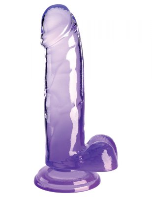Фиолетовый фаллоимитатор с мошонкой на присоске 7’’ Cock with Balls - 20,3 см. Длина: 20.3 см. Диаметр: 4 см. Фиолетовый фаллоимитатор с мошонкой на присоске 7’’ Cock with Balls - 20,3 см. Рабочая длина - 15,2 см. Страна: Китай. Материал: поливинилхлорид (ПВХ, PVC).
