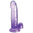 Фиолетовый фаллоимитатор с мошонкой на присоске 7’’ Cock with Balls - 20,3 см. - Фиолетовый фаллоимитатор с мошонкой на присоске 7’’ Cock with Balls - 20,3 см.