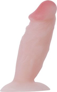 Фаллоимитатор-реалистик на круглом основании - 11 см.