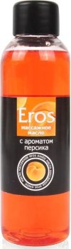 Массажное масло Eros exotic с ароматом персика - 75 мл.