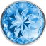 Малая серебристая анальная пробка Diamond Light blue Sparkle Small с голубым кристаллом - 7 см. - Малая серебристая анальная пробка Diamond Light blue Sparkle Small с голубым кристаллом - 7 см.