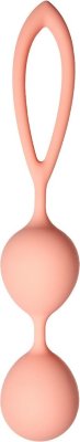 Персиковые шарики Кегеля со смещенным центом тяжести Vega Длина: 17 см. Диаметр: 2.8 см. Шарики Кегеля со смещенным центом тяжести Vega привнесут приятные изменения в вашу интимную жизнь. Секс будет более чувственным, а оргазмы - более яркими. При помощи удобной силиконовой петли шарики легко извлекаются после использования. Данные шарики разработаны для улучшения женского здоровья и укрепления интимной близости. Изделие выполнено из гипоаллергенного медицинского силикона. Вес - 59 гр. В комплекте мешочек для хранения. Страна: Китай. Материал: силикон.