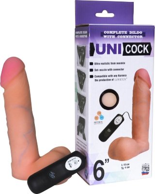 Фаллическая насадка Харнесс UNICOCK 6 с вибрацией - 18 см. Длина: 18 см. Диаметр: 4 см. Самый востребованный размер, красивая форма. Характеристики на изгиб и тактильные ощущения максимально приближены к биологическому прототипу. Многолетний хит продаж. Изделие сделано по слепку реального человека. Изделие эластичное, легко меняет конфигурацию, травмобезопасно. Насадка на пояс под стандартное крепление на коннектор.Превосходная насадка, созданная с использованием технологии протезирования из новейшего материала «НЕОСКИН» на полужестком каркасе. Подходит так же для замены ранее купленной насадки на другом поясе. Страна: Россия. Материал: неоскин. Батарейки: 2 шт., тип AA.