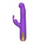 Фиолетовый вибратор-ротатор со стимулятором клитора и возвратно-поступательными движениями - 22,4 см. - Фиолетовый вибратор-ротатор со стимулятором клитора и возвратно-поступательными движениями - 22,4 см.