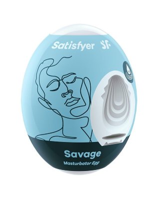 Мастурбатор-яйцо Satisfyer Savage Mini Masturbator Длина: 7 см. Освежите свою интимную жизнь с Savage от Satisfyer! Этот мини-мастурбатор всегда готов подарить мгновенное удовольствие. Удобная форма яйца и специальный рельеф создают стимуляцию пениса и других эрогенных зон, добавляя разнообразие в вашу интимность. В яркой упаковке скрывается белая пластиковая капсула, защищающая мастурбатор. Он идеально подходит для путешествий. Эластичный материал с ощущением кожи стимулирует как ствол, так и головку пениса. Инновационная гидроактивная текстура ТПЭ не требует смазки. Просто добавьте немного воды в отверстие, и он станет максимально скользящим и приятным на ощупь. Благодаря этому материалу и водонепроницаемому дизайну, вы можете наслаждаться им даже в ванной или душе. Внутри мастурбатора многочисленные текстурные лепестки обеспечивают нежную стимуляцию. Savage – это гарант максимальной эластичности и комфорта, а гидроактивный материал делает ваш опыт максимально увлажненным и насыщенным новыми ощущениями, без необходимости использовать дополнительные средства. Яйцо-мастурбатор предназначено для однократного применения, однако при бережном использовании такая игрушка может прослужить вам некоторое время. Мастурбатор Savage от Satisfyer отлично подходит для сольных забав или для разнообразия в паре. Он может стать вашим первым шагом в мире игрушек или дополнительным элементом для обогащения сексуальной жизни. Страна: Германия. Материал: термопластичный эластомер (TPE).