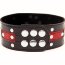 Чёрно-красный ошейник с клёпками - Чёрно-красный ошейник с клёпками