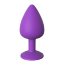 Фиолетовая анальная пробка со стразом Her Little Gem Large Plug - 9,5 см. - Фиолетовая анальная пробка со стразом Her Little Gem Large Plug - 9,5 см.