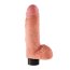 Телесный вибратор с мошонкой и съемной присоской 7 Vibrating Cock with Balls - 17,8 см. - Телесный вибратор с мошонкой и съемной присоской 7 Vibrating Cock with Balls - 17,8 см.