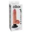 Телесный вибратор с мошонкой и съемной присоской 7 Vibrating Cock with Balls - 17,8 см. - Телесный вибратор с мошонкой и съемной присоской 7 Vibrating Cock with Balls - 17,8 см.