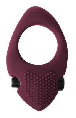 Бордовое эрекционное виброкольцо Pure Passion Sunset Длина: 8 см. Диаметр: 4.5 см. Эрекционное кольцо из эластичного силикона подходит для дополнительной стимуляции обоих партнёров. Имеет яркий рельеф и вибропулю в верхней части для клиторальной стимуляции. Также кольцо можно перевернуть для дополнительной стимуляции мошонки. Кольцо хорошо тянется и подходит для всех размеров. Вибропулю можно с легкостью извлечь из силиконового кольца и использовать отдельно. Внутренний диаметр - 3 см. Страна: Китай. Материал: силикон. Батарейки: 2 шт., тип L736F.