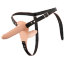 Телесный двойной вибрострапон с вибрацией Vibrating Double Strap-On - 15 см. - Телесный двойной вибрострапон с вибрацией Vibrating Double Strap-On - 15 см.