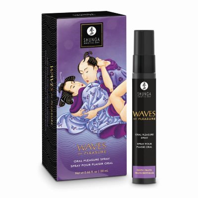 Оральный спрей Waves of Pleasure с ароматом экзотических фруктов - 20 мл. Shunga Waves of Pleasure – оральный спрей для незабываемых моментов. Погрузитесь в волну наслаждения с Waves of Pleasure, уникальным оральным спреем, который превращает каждое прикосновение губ в источник экстаза. Этот соблазнительный аксессуар создан для тех, кто хочет добавить немного магии в интимные моменты. Спрей стимулирует повышенное слюноотделение, делая ваши ласки невероятно чувственными и комфортными. Просто распылите его перед началом, и ваш рот станет идеальным инструментом для нежных поцелуев, игривого облизывания и возбуждающих касаний. Мгновенный эффект: Спрей начинает действовать через несколько секунд после нанесения, создавая ощущение кислинки и комфорта. Усиление естественных ощущений: Повышает слюноотделение, делая процесс более плавным и приятным для обоих партнеров. Идеально для интимных игр: Идеален для поцелуев, ласк языком и игривого исследования эрогенных зон. Water/Eau (Aqua), Glycerin USP/Glycérine USP, Citric Acid/Acide citrique, Potassium Citrate/Citrate de potassium, Flavor/Saveur (Aroma), Sodium Benzoate/Benzoate de sodium, Sucralose, Limonene, Vanillin. Страна: Канада. Объем: 20 мл.