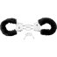 Меховые чёрные наручники Beginner s Furry Cuffs - Меховые чёрные наручники Beginner s Furry Cuffs