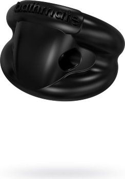 Чёрное эрекционное виброкольцо Strength