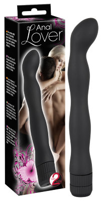 Изящный анальный вибратор Anal Lover - 18 см. Длина: 18 см. Диаметр: 2.4 см. Анальный вибратор Anal Lover, постепенно расширяясь и сужаясь, сладко проникнет в попку и доставит вам массу приятных ощущений. Страна: Германия. Материал: ABS-пластик. Батарейки: 2 шт., тип AAA.