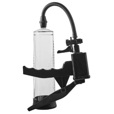 Прозрачная вакуумная помпа Pistol Penis Pump Диаметр: 5.9 см. Улучшите свою эрекцию и производительность с помощью этой роскошной помпы для пениса. Вакуум также помогает получить и поддерживать эрекцию в случае эректильной дисфункции. Ручное управление рычагом с быстродействующим клапаном. Прозрачный цилиндр с маркировкой размера. В комплекте эрекционное кольцо и уплотнитель-вагина. Длина колбы - 20 см. Страна: Китай. Материал: анодированный пластик, TPE.