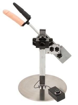 Секс-машина Big Bang Penetrator Работа в режиме свободные руки до 150 фрикций в минуту! Секс-машина с регулируемой по высоте стойкой и двумя насадками. С пультом дистанционного управления для регулирования и поворота до почти 360 градусов. Бесступенчатая регулировка достигает 150 фрикций в минуту, а глубина фрикций может регулироваться до 8 см. Предназначена для работы в режиме свободные руки и выполнена в современном дизайне. Кабель длиной 1,5 метра с штекером SchuKo типа F. В комплект поставки входит штекерное крепление для двойного проникновения. Длина вагинальной насадки - 18 см., диаметр - 4,5 см. Длина анальной насадки - 16,5 см., диаметр - 4,1 см. Страна: Китай. Материал: металл, силикон.