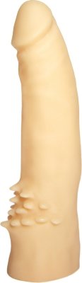 Реалистичный пустотелый фаллоимитатор с шипами у основания - 17 см. Длина: 17 см. Диаметр: 4 см. У этой пустотелой секс-игрушки есть все шансы прослыть замечательным любовником. Фаллос, выполненный из приятного на ощупь материала ПВХ-силикон телесного цвета, способен чувственно проникать в лоно. А также дарить сладкий массаж – вагинальных стеночек и клитора. Последний выполняется упругими шипами на основании: их касания клиторальной зоны усилят приятные ощущения от проникновений. Страна: Россия. Материал: ПВХ-силикон.