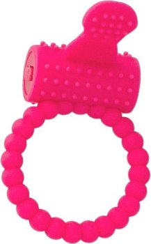 Розовое силиконовое виброкольцо A-toys