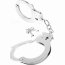 Металлические серебристые наручники Designer Metal Handcuffs - Металлические серебристые наручники Designer Metal Handcuffs
