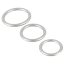 Набор из 3 эрекционных колец под металл Metallic Silicone Cock Ring Set - Набор из 3 эрекционных колец под металл Metallic Silicone Cock Ring Set