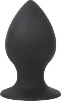 Чёрная анальная пробка Sex Expert - 7 см.