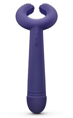 Темно-синий вибратор для пар Please Me Multi Vibrator Диаметр: 3.6 см. Увлекательная своей универсальностью, вибратор Please Me очень быстро нашел свою аудиторию и стал бестселлером. Кольцо служит мастурбатором и стимулятором, ручка - вибратором. Оснащенный тремя отдельными моторами для обеспечения целенаправленной вибрации независимо от используемой части, вибратор Please Me знает, как сделать близость в паре еще более оргазмичной. Мастурбатор имеет 8 режимов вибрации, вибратор - 8 режимов вибрации. Независимые моторчики. Текстурированный дизайн: усиленные ощущения Универсальное использование: идеально подходит для пар. Рабочая длина - 13 см. Страна: Китай. Материал: силикон. Батарейки: встроенный аккумулятор.