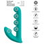Зеленый вибратор SYLORA Unique Beads Vibrator - 17 см. - Зеленый вибратор SYLORA Unique Beads Vibrator - 17 см.
