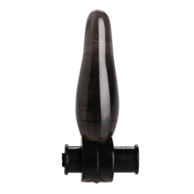 Дымчатая анальная мини-пробка с вибропулей Vibrating Bum Tickler Mini Anal Plug - 6,3 см. Длина: 6.3 см. Диаметр: 1.9 см. Эта вибрирующая анальная пробка идеально подходит для новичков. Тонкий кончик, обеспечит легкую вставку, коническое тело - мягкое и приятное расширение ануса. Эта игрушка, изготовленная из прочного, но гибкого материала TPR. Важно: батарейки в виброэлементе не предполагают замены! Заряда хватит до 30 минут непрерывной игры. Страна: Китай. Материал: анодированный пластик, TPR. Батарейки: есть в комплекте.