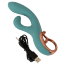 Бирюзовый вибратор-кролик The Magician Rabbit Vibrator - 22,5 см. - Бирюзовый вибратор-кролик The Magician Rabbit Vibrator - 22,5 см.