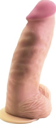 Супергигант-реалистик из киберкожи - 33 см. Длина: 34.5 см. Диаметр: 8.1 см. Шикарный фаллоимитатор для тех, кто любит экстремально большие размеры. 34,5 сантиметра неповторимого удовольствия из киберкожи! Горячий, чувственный, дерзкий и очень вожделенный, он превзойдет в постели даже самого умелого любовника. Каждое проникновение запомнится вам надолго! Крупная сочная головка, упругое тело завидного объема, нежная мошонка и присоска в основании - все, что нужно для шикарного оргазма. Рабочая длина - 25 см. Диаметр головки - 6,7 см. Страна: Россия. Материал: CyberSkin.