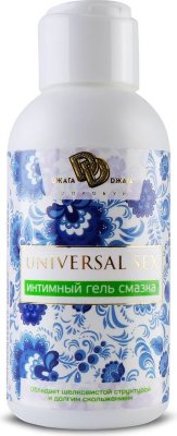 Интимный гель-смазка на водной основе UNIVERSAL SEX - 100 мл. Интимный гель-смазка UNIVERSAL SEX увлажняет, тонизирует, стимулирует и обостряет чувствительность, делая интимную близость страстной и чувственной. Оберегает от раздражения. Универсальная гель-смазка на водной основе для прелюдий и ласк. Обладает шелковистой структурой, долгим скольжением, приятным ароматом. Поддерживает и нормализует PH микрофлоры. Идеально сочетается со средствами контрацепции (презервативы) и любыми секс игрушками. Удобен в применении. Легко смывается водой, не оставляет следов на одежде. Безопасен для применения с резиной и латексом, а также с устройствами, призванными обострить и разнообразить сексуальные отношения. Благодаря натуральным веществам, содержащимся в лубриканте нормализуется кровообращение половых органов обоих партнеров. Идеально увлажняет кожу интимных зон, повышая комфортность интимных отношений, обостряет эротические чувства, повышает чувственность эрогенных зон. наносится тонким слоем на интимную зону при необходимости. Страна: Россия. Объем: 100 мл.