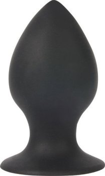 Чёрная анальная втулка Sex Expert - 8 см.