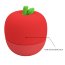 Красный клиторальный стимулятор в форме яблочка Apple Secret - Красный клиторальный стимулятор в форме яблочка Apple Secret