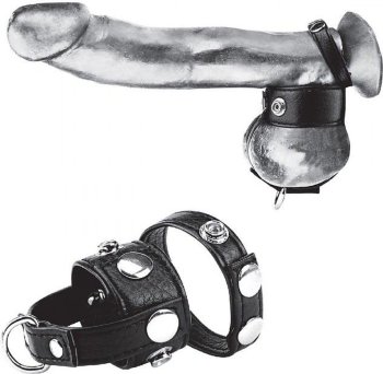 Утяжка для мошонки и пениса Cock Ring With 1 Ball Stretcher And Optional Weight Ring