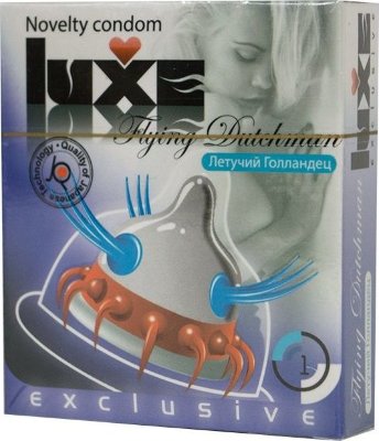 Презерватив LUXE Exclusive Летучий Голландец - 1 шт. Длина: 18 см. Нежные, так чувственно массирующие шипы… Сладко цепляющиеся коготки… И когда всё это движется внутри вагины, хочется одного – чтобы блаженство не кончалось! «Летучий голландец» обречён вечно бороздить влажные просторы лона. Снять заклятье может только удовлетворённая изысканными ласками дева. Вы не она, случаем? Номинальная ширина - 52 мм. Толщина стенок - 0,06 мм. - Регистрационное удостоверение РФ: ФСЗ 2008/01056 - Дата регистрации медицинского изделия: 20.08.2015 г. - Срок действия регистрационного удостоверения: бессрочно - Представитель изготовителя медицинского изделия: ООО «Трио-Люкс», 105182, Россия, Москва, Щелковское шоссе, вл. 10А, стр. 1 - Номер модели: 3472237. Страна: Китай. Материал: латекс. Объем: 1 шт.
