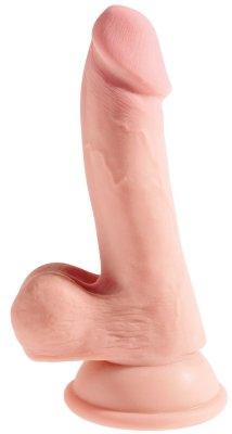 Телесный фаллоимитатор на присоске 6,5 Triple Density Cock - 20,3 см. Длина: 20.3 см. Диаметр: 3.8 см. Уникальность ощущений, невероятная реалистичность заключена в фаллоимитаторе King Cock Plus Triple Density. Модель из этой серии имеет жесткий внутренний стержень, мягкую внешнюю оболочку, реалистичные головку,мошонку и венки и прочную присоску! Улучшенный дизайн и формула обеспечивают превосходную реалистичность с мягким, реалистичным внешним видом, создавая ощущение и гибкость настоящего члена. Рабочая длина - 14 см. Страна: США. Материал: термопластичный эластомер (TPE).