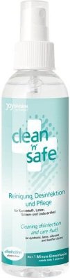 Очищающий спрей для игрушек Clean‘n’safe - 200 мл. Спрей для очистки, ухода и дезинфекции секс-игрушек из любых материалов, а также одежды из латекса. Не содержит спирта. Очень эффективный и экономичный. Наносится на минуту. Страна: Германия. Объем: 200 мл.
