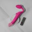 Ярко-розовый безремневой страпон Strap-on-me Vibrating Bendable Strap-On size XL - Ярко-розовый безремневой страпон Strap-on-me Vibrating Bendable Strap-On size XL