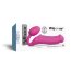 Ярко-розовый безремневой страпон Strap-on-me Vibrating Bendable Strap-On size XL - Ярко-розовый безремневой страпон Strap-on-me Vibrating Bendable Strap-On size XL