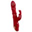 Красный вибратор-кролик с 3 подвижными кольцами Rabbit Vibrator with 3 Moving Rings - 23,7 см. - Красный вибратор-кролик с 3 подвижными кольцами Rabbit Vibrator with 3 Moving Rings - 23,7 см.
