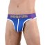Синие сексуальные трусы-тонги с широким поясом - Синие сексуальные трусы-тонги с широким поясом