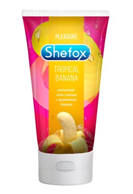 Интимная гель-смазка Shefox «Тропический банан» - 50 мл. Предназначена для вагинального, анального и орального секса. Восполняет недостаток естественной смазки, делая контакт с партнером более комфортным. Не нарушает pH-баланса естественной среды организма. Вкус и аромат банана усиливает удовольствие активного партнера при оральном сексе. Гель-смазка подходит для использования с презервативом и без него. Не повреждает латекс. Не пачкает одежду и постельное белье. Легко смывается с кожи мыльной водой. глицерин, вода, ПЭГ-8, гидроксиэтилуеллюлоза, пантенол, метилпарабен, пропилпарабен, аллантоин, ароматизатор пищевой. Страна: Россия. Объем: 50 мл.