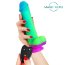 Яркий вибратор с возвратно-поступательными движениями и пультом ДУ - 21 см. - Яркий вибратор с возвратно-поступательными движениями и пультом ДУ - 21 см.