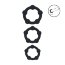 Набор из 3 эрекционных колец Beaded Silicone Cockring Set - Набор из 3 эрекционных колец Beaded Silicone Cockring Set