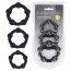 Набор из 3 эрекционных колец Beaded Silicone Cockring Set - Набор из 3 эрекционных колец Beaded Silicone Cockring Set