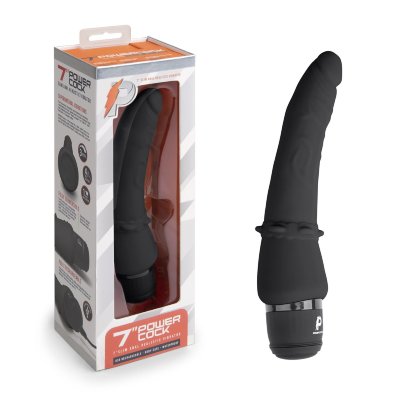 Черный анальный вибратор 7 Slim Anal Realistic Vibrator - 20 см. Длина: 2 см. Диаметр: 4.5 см. Классический вибромассажер в современном исполнении! Тонкий, эрегированный пенис, с ограничительным мягким кольцом, который готов доставить анальное удовольствие - естественные формы, шелковистая на ощупь поверхность с рельефной текстурой в сочетании с современным гипоаллергенным силиконом и мощным вибромотором внутри. Массажер легко подзаряжается через шнур USB, прилагаемый в комплекте. Полной зарядки хватит на полноценный час работы. Вибратор водонепроницаемый, за ним легко ухаживать - просто промойте теплой водой с мягким моющим средством после использования. В торговой марке PowerCocks, предлагающей 3 скорости вибрации и 4 вариации на каждой скорости, массажеры легко включаются с помощью управления в одно касание, путем нажатия кнопки. Вместе с массажером Вы получите мешочек с логотипом для бережного хранения вибратора. А если захотите взять его с собой в поездку - положите в мешочек, включите travel-lock - и массажер не включится в сумке, если случайно будет нажата кнопка включения. Страна: Китай. Материал: силикон. Батарейки: встроенный аккумулятор.